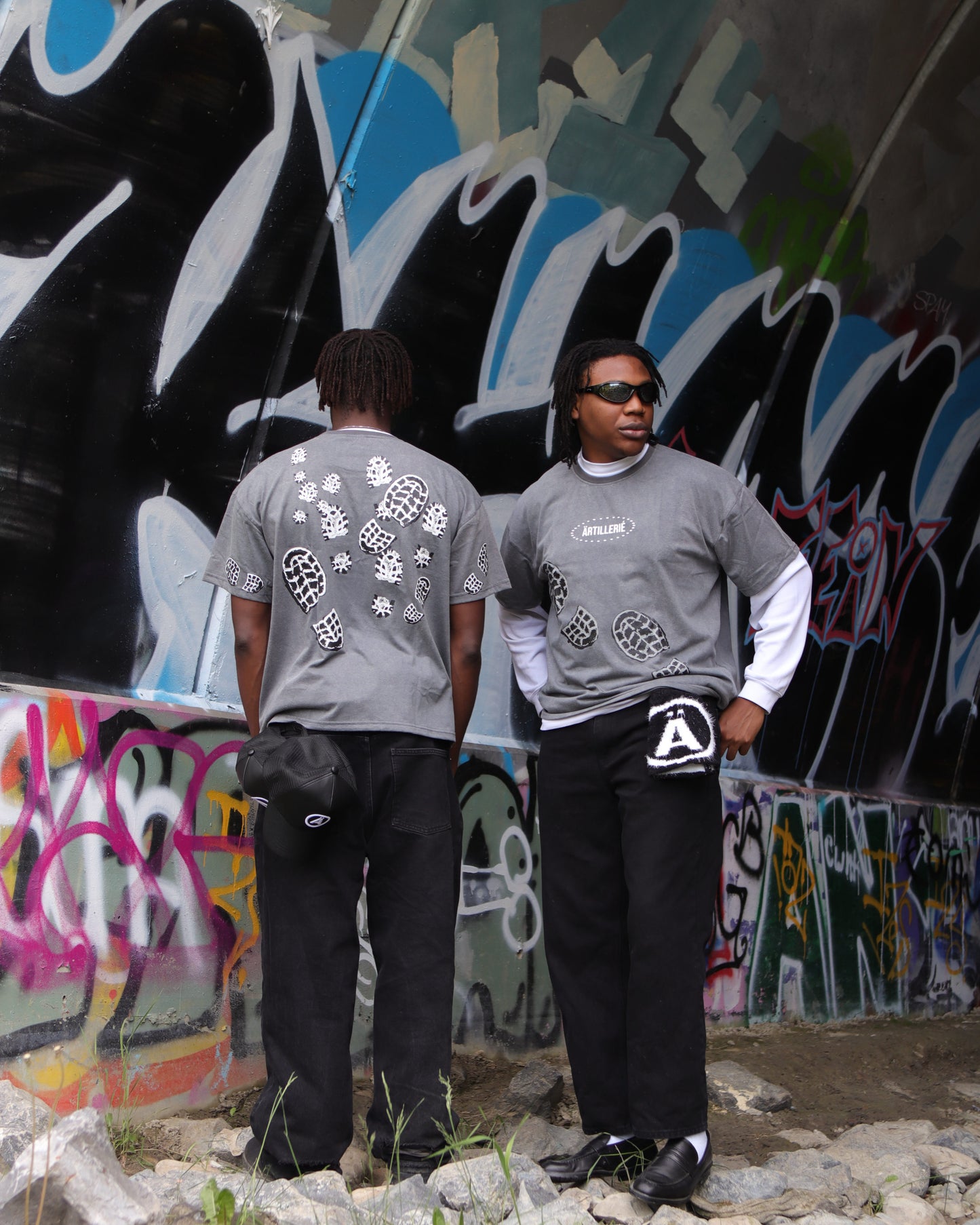 white tracked T